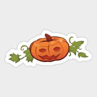 Jack O Lantern Pumpkin Tee Sticker